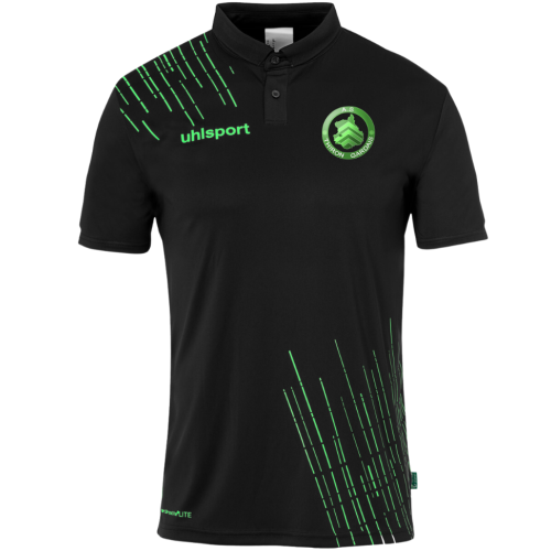 Polo Uhlsport Noir/Vert AS...