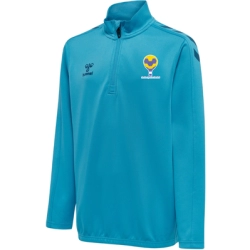 Veste 1/4 zip Hummel Bleu ciel Clamecy (2 logos)