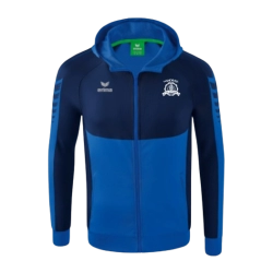 Sweat zippé à capuche Erima Bleu CSC Le Mans