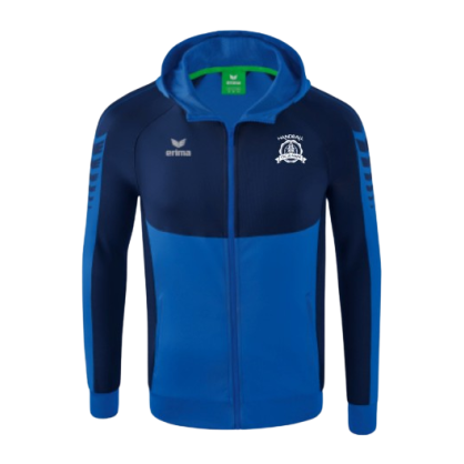 Sweat zippé à capuche Erima Bleu CSC Le Mans