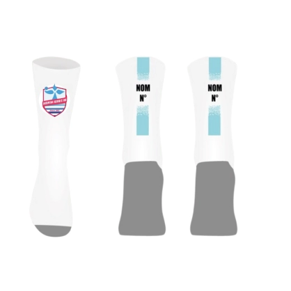 Chaussettes personnalisées Logo HKHB + Nom + Numéro