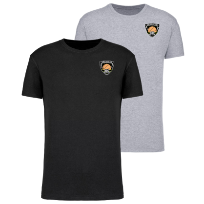 T-shirt Noir ou Gris Savigné Basket Club (logo coeur)