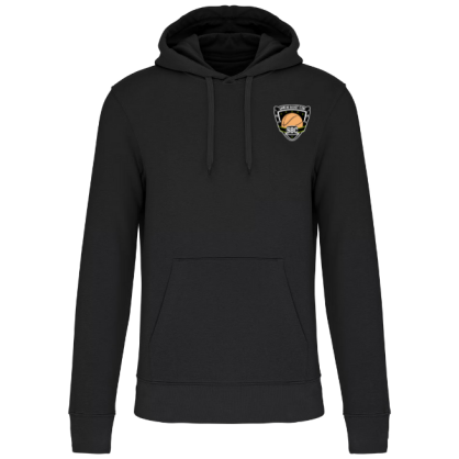 Sweat à capuche Noir ou Gris Savigné Basket Club (logo coeur)