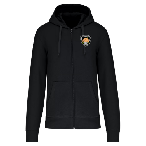 Sweat à capuche zippé Noir...