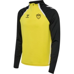 Veste 1/4 zip Jaune/Noir Oléron Handball