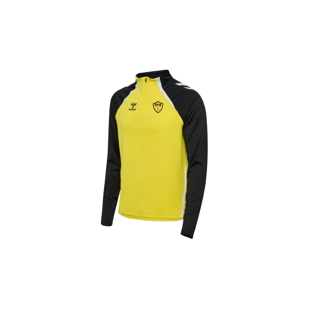Veste 1/4 zip Jaune/Noir Oléron Handball