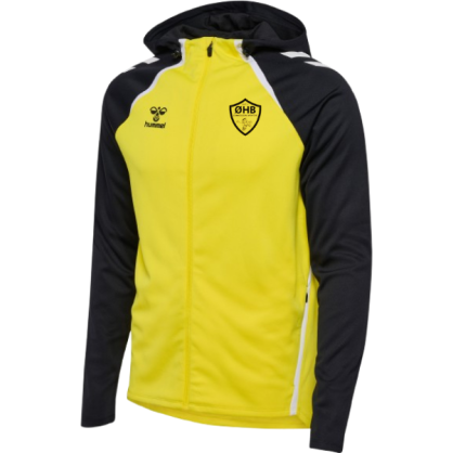 Veste zippée à capuche Jaune/Noir Oléron Handball