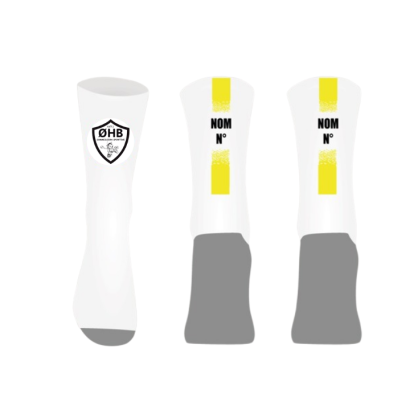 Chaussettes personnalisées Logo Oléron Handball + Nom + Numéro