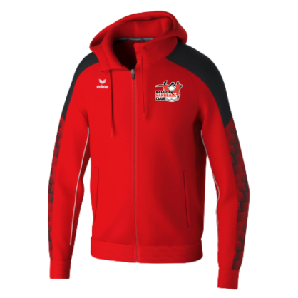 Sweat à capuche zippé Erima Rouge Ballon Handball Club