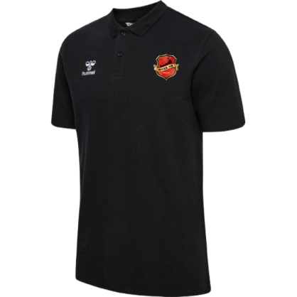 Polo Polyester ou Coton Noir Hummel Dives HB
