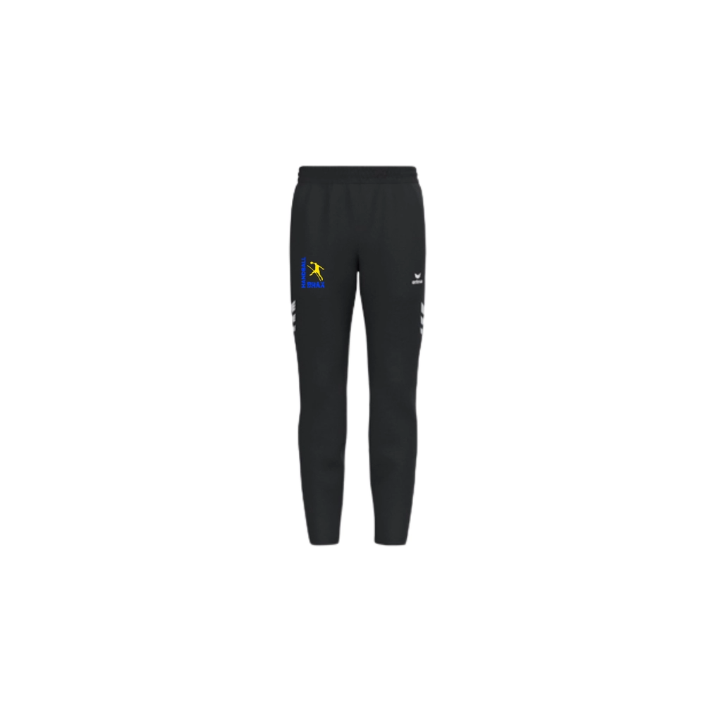 Pantalon de survêtement Erima Noir Brax Handball (logo bleu et jaune)