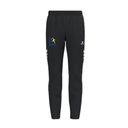Pantalon de survêtement Erima Noir Brax Handball (logo bleu et jaune)