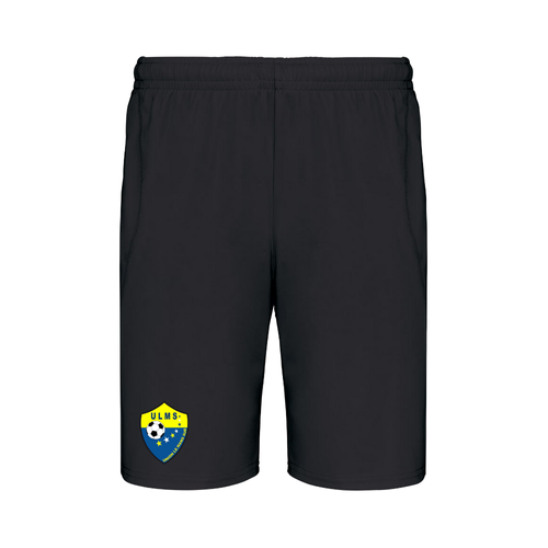Short de sport Noir Union Le Mans Sud