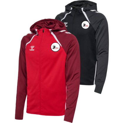 Veste zippée à capuche Rouge ou Noir Hummel COBSE Handball