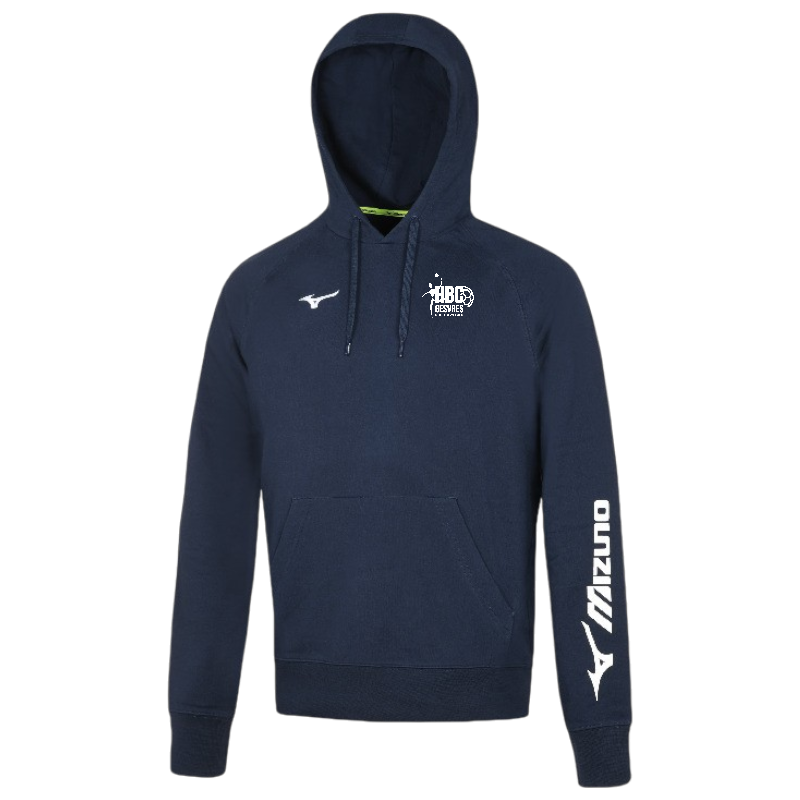 Sweat à capuche MIZUNO marine Adulte - HBC GESVRES