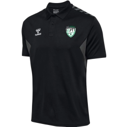 Polo poly HUMMEL noir adulte - ASPTT