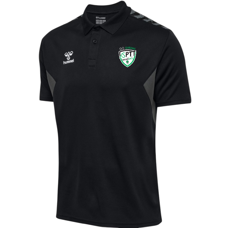 Polo poly HUMMEL noir adulte - ASPTT