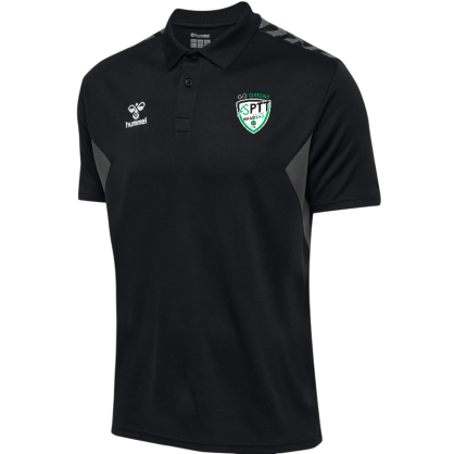 Polo poly HUMMEL noir adulte - ASPTT