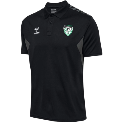 Polo poly HUMMEL noir adulte - ASPTT