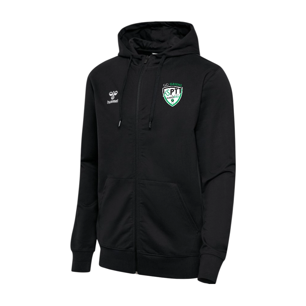 Veste coton avec capuche HUMMEL noir adulte - ASPTT