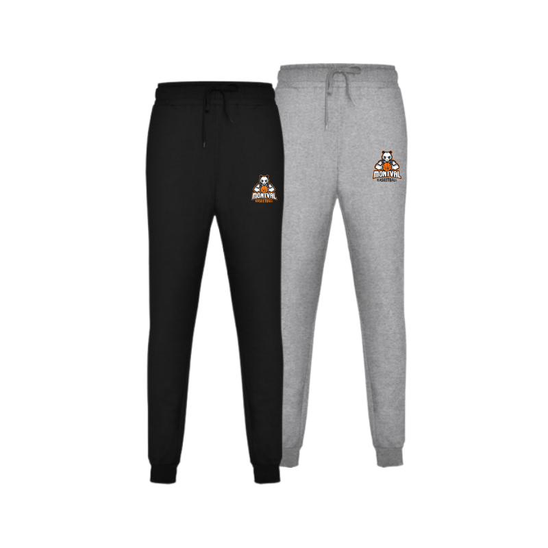 Pantalon de survêtement Noir ou Gris COC Basket (logo à gauche)