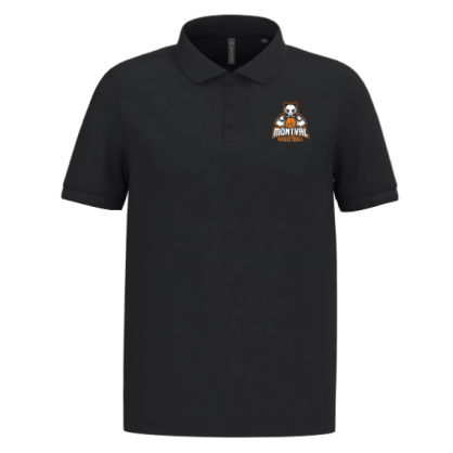 Polo Noir ou Gris COC Basket