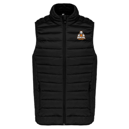Doudoune sans manches Noir COC Basket (logo brodé)