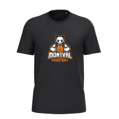 T-shirt Noir ou Orange COC Basket (grand logo)