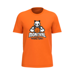 T-shirt Noir ou Orange COC Basket (grand logo)