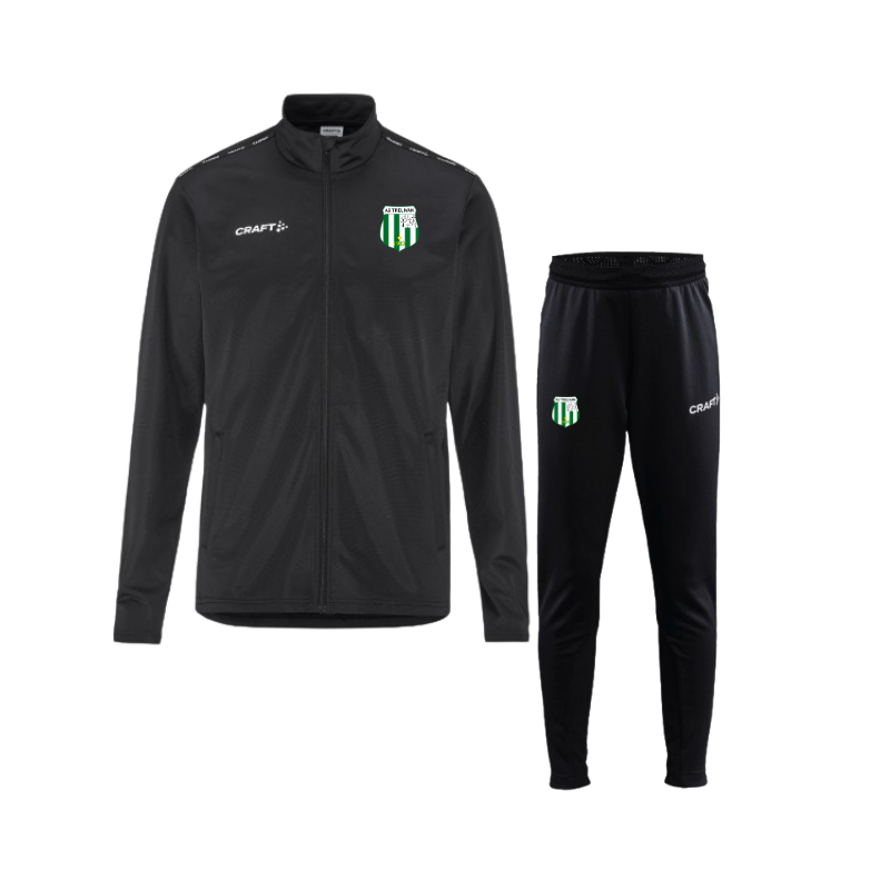 Pack Enfant Veste Noir + Pantalon Noir Craft AS Trélivan Football (2 logos)