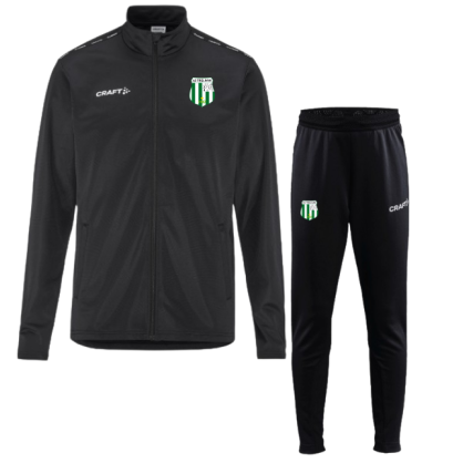Pack Enfant Veste Noir + Pantalon Noir Craft AS Trélivan Football (2 logos)