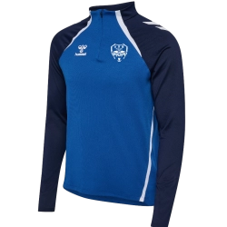 Demi-zip d'entrainement HUMMEL bleu Adulte - AHB VALLET