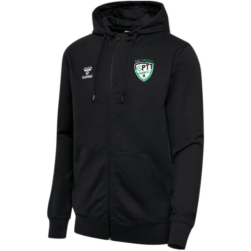 Veste coton avec capuche HUMMEL noir enfant - ASPTT