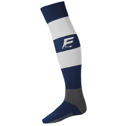 Chaussettes de rugby Force XV Bleu marine/Blanc Racing Marçon 72