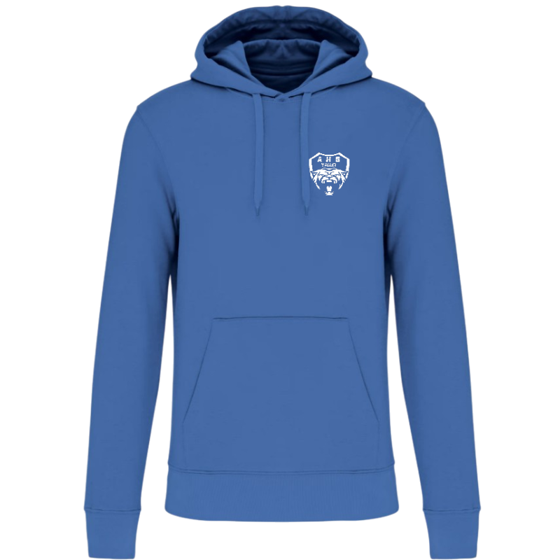Sweat à capuche coton Ecoresponsable bleu Adulte - AHB VALLET