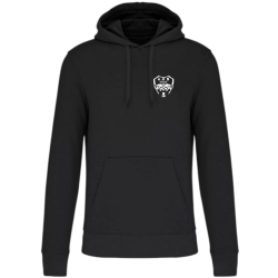 Sweat à capuche coton Ecoresponsable noir Adulte - AHB VALLET