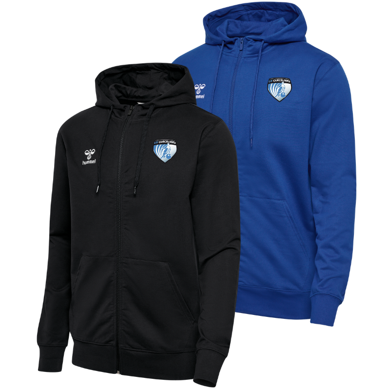 Veste zippée à capuche Hummel Noir ou Bleu USG