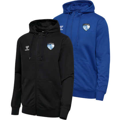 Veste zippée à capuche Hummel Noir ou Bleu USG