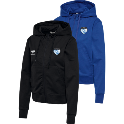 Veste zippée à capuche Femme Hummel Noir ou Bleu USG