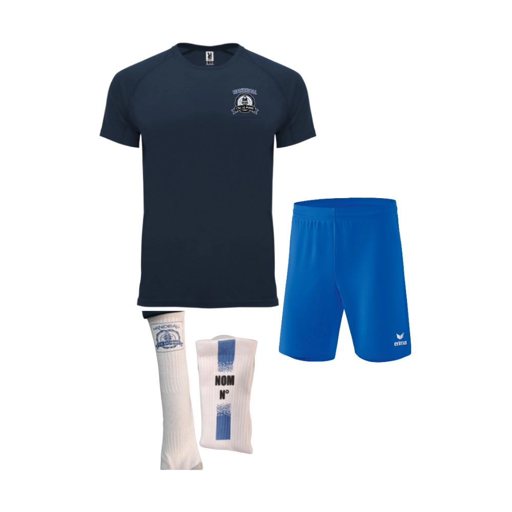 Pack Adulte Maillot + Short + Chaussettes personnalisées