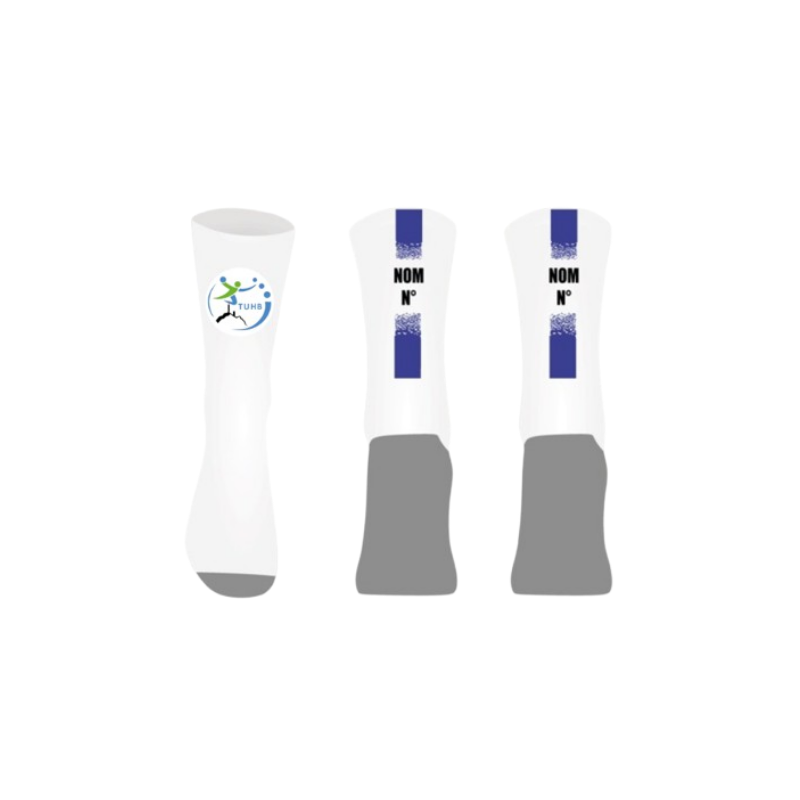 Chaussettes personnalisées Logo TUHB + Nom + Numéro
