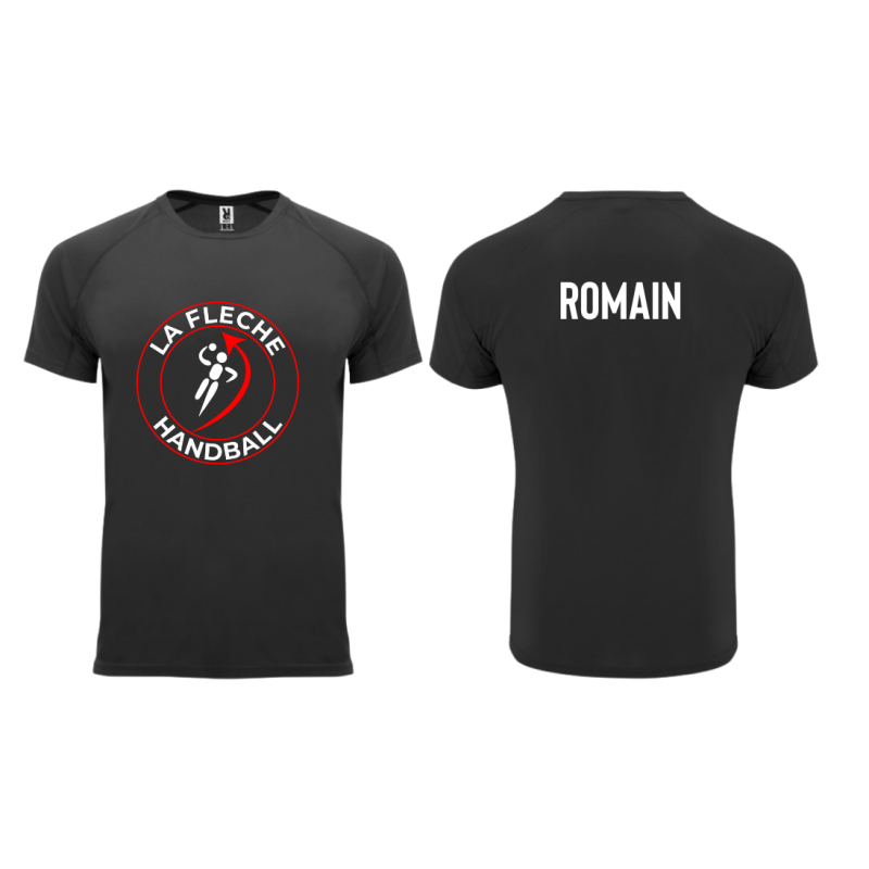 T-shirt d'échauffement Noir La Flèche Handball Adulte/Junior