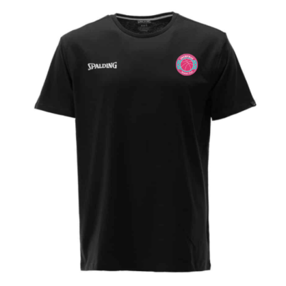 T-shirt Noir Spalding Courville Basket Club