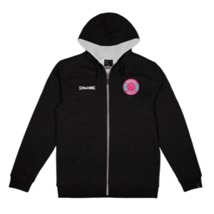 Sweat zippé à capuche Noir Spalding Courville Basket Club