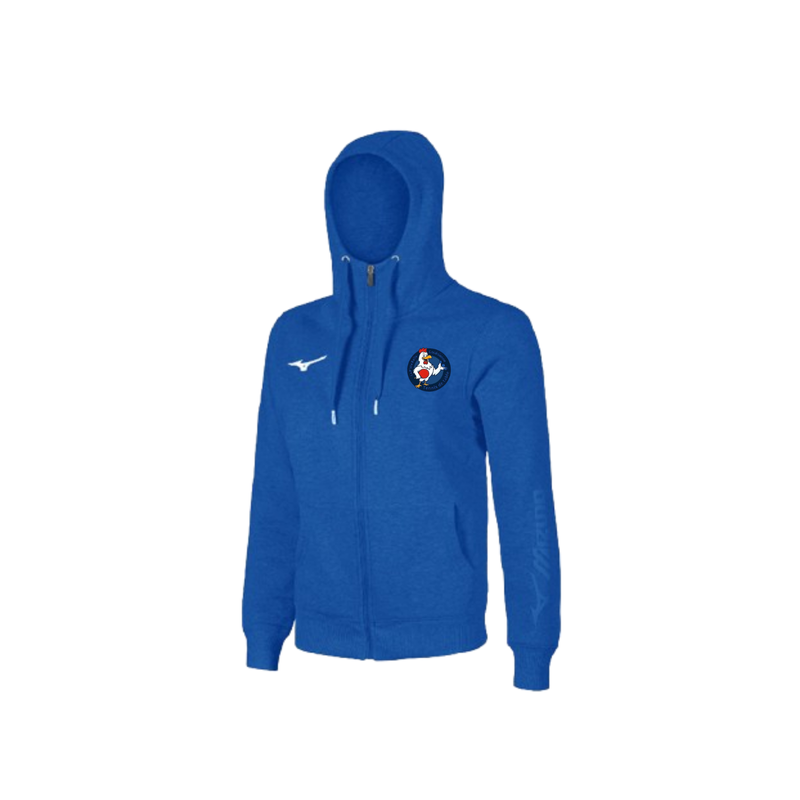 Veste à capuche zippée Mizuno Bleu La P'tite Balle Louésienne