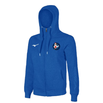 Veste à capuche zippée Mizuno Bleu La P'tite Balle Louésienne