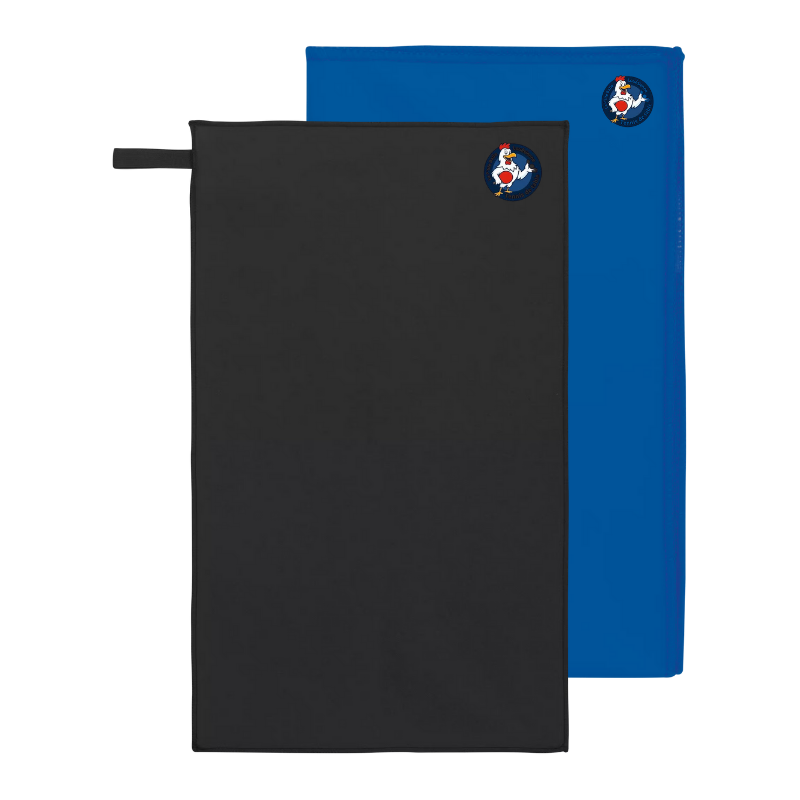 Serviette Microfibre Noir ou Bleu La P'tite Balle Louésienne