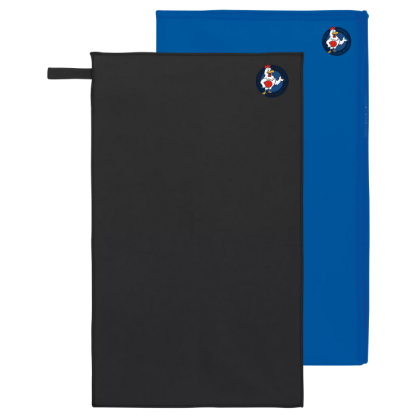 Serviette Microfibre Noir ou Bleu La P'tite Balle Louésienne