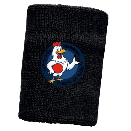 Poignet éponge Noir La P'tite Balle Louésienne