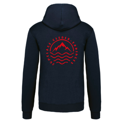 Sweat Capuche Cléder Taninges Marine Rouge